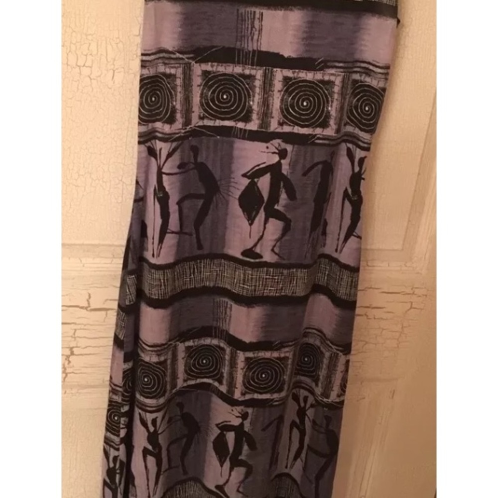 Double Fault Jrs. African Print Long Dress Small
